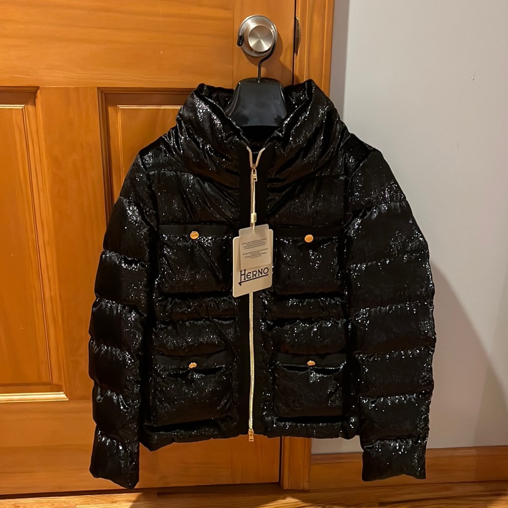 Herno Metallic Puffer Jacket